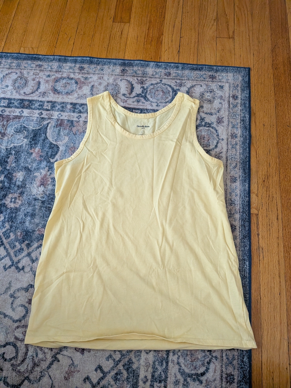 Goodfellow & Co Pale Yellow Cotton Tank Top